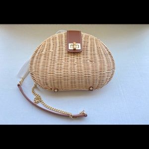 Talbots Wicker Turnlock Clutch (NWT)